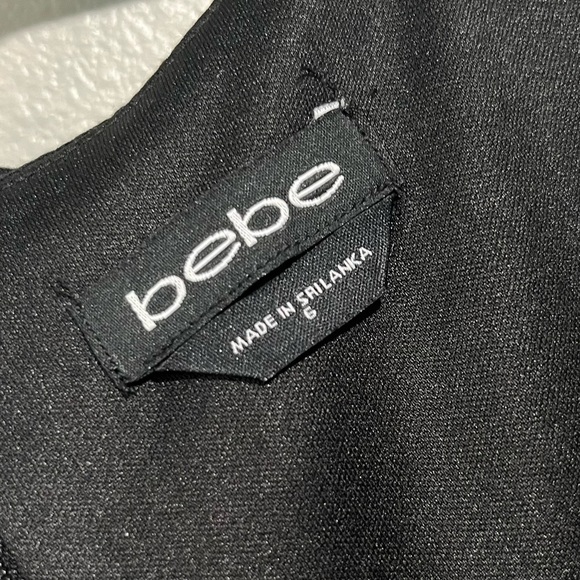 BEBE- Black Flowy Jumpsuit/Dress Size 6 - Picture 8 of 8